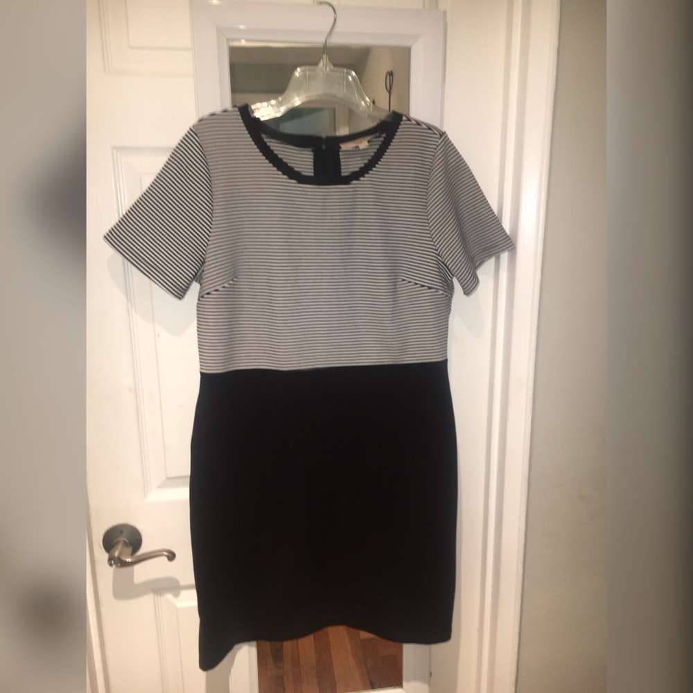 LOFT Striped Shift Dress